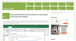 Desktop Screenshot of excel-ticker.de